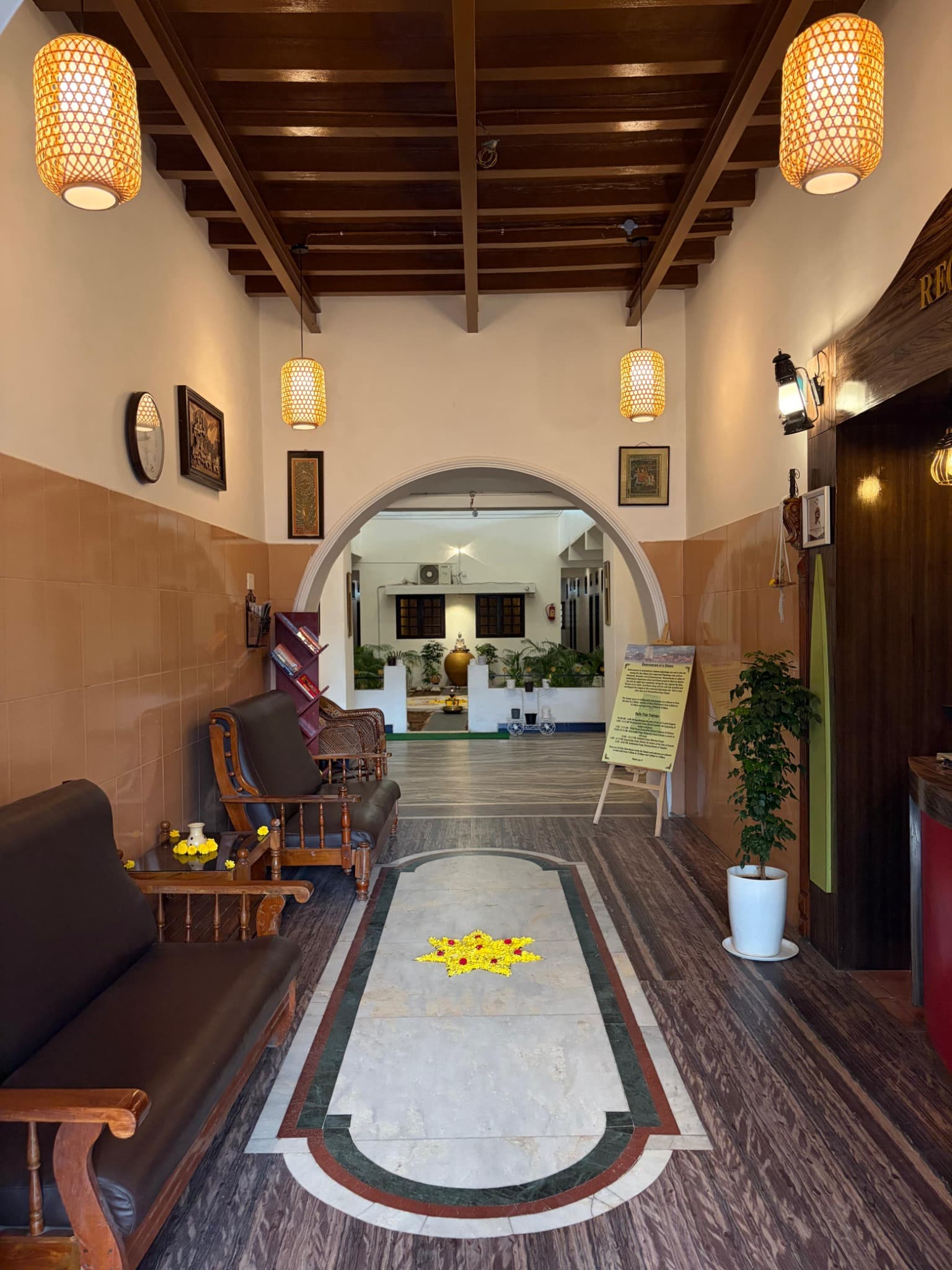 Lobby seating area