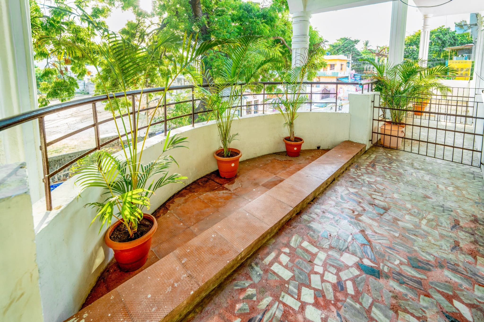 Triple Room with Balcony, outdoor balcony corner with plants